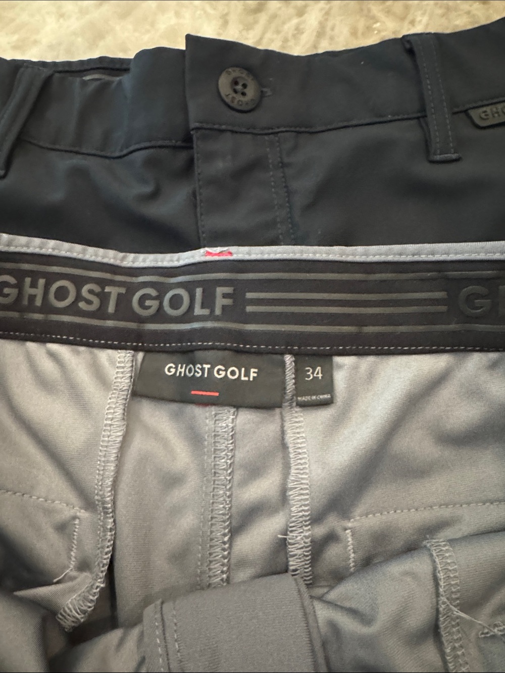 Ghost Golf Men’s Performance Shorts — Black & Gray - Picture 6 of 6